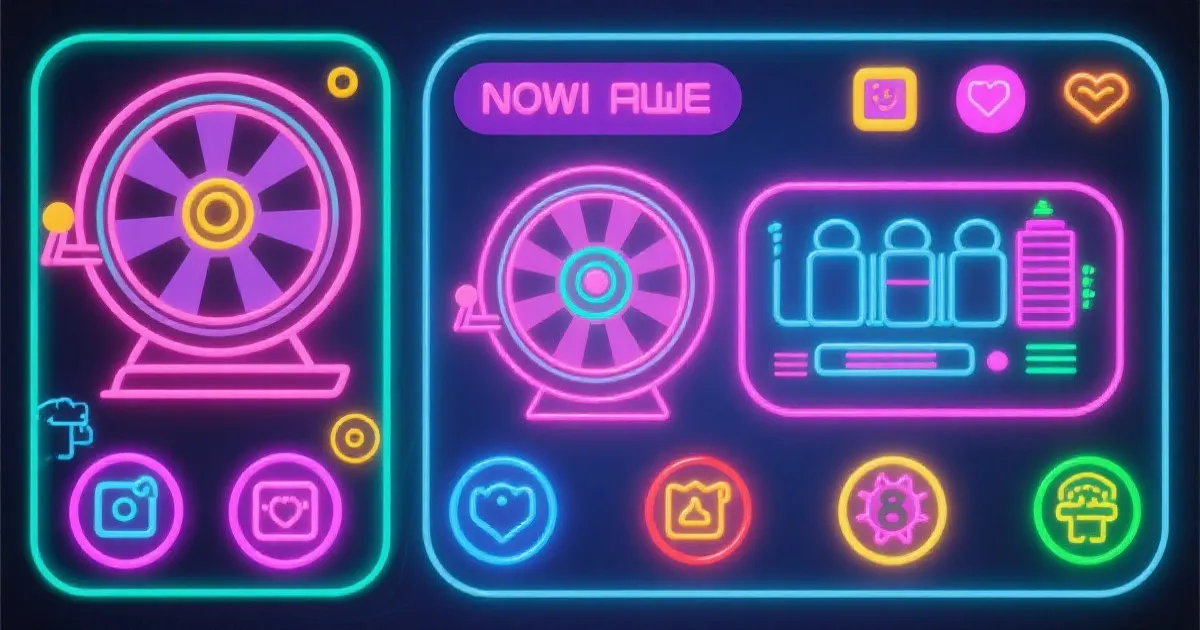 转盘风格玩法示意图